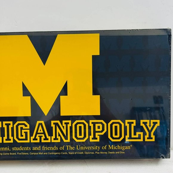 Vintage Monopoly Michiganopoly University of Michigan Alumni College New Sealed - Picture 3 of 7
